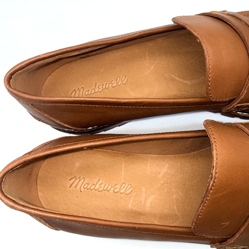 Madewell The Corinne Lug Sole Loafer - Tan 10 - Picture 10 of 11